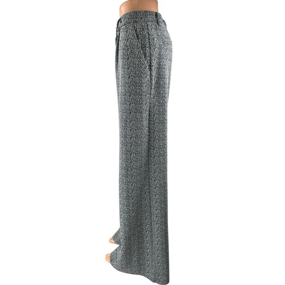 Anthropologie Cartonnier Gray Pleated High Waist Palazzo Wide Trousers Pants 2 - Picture 2 of 6